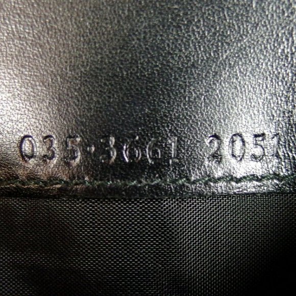 GUCCI W Hook Wallet Lizard Vigma Press Leather Auth USED F1619 - Picture 7 of 10